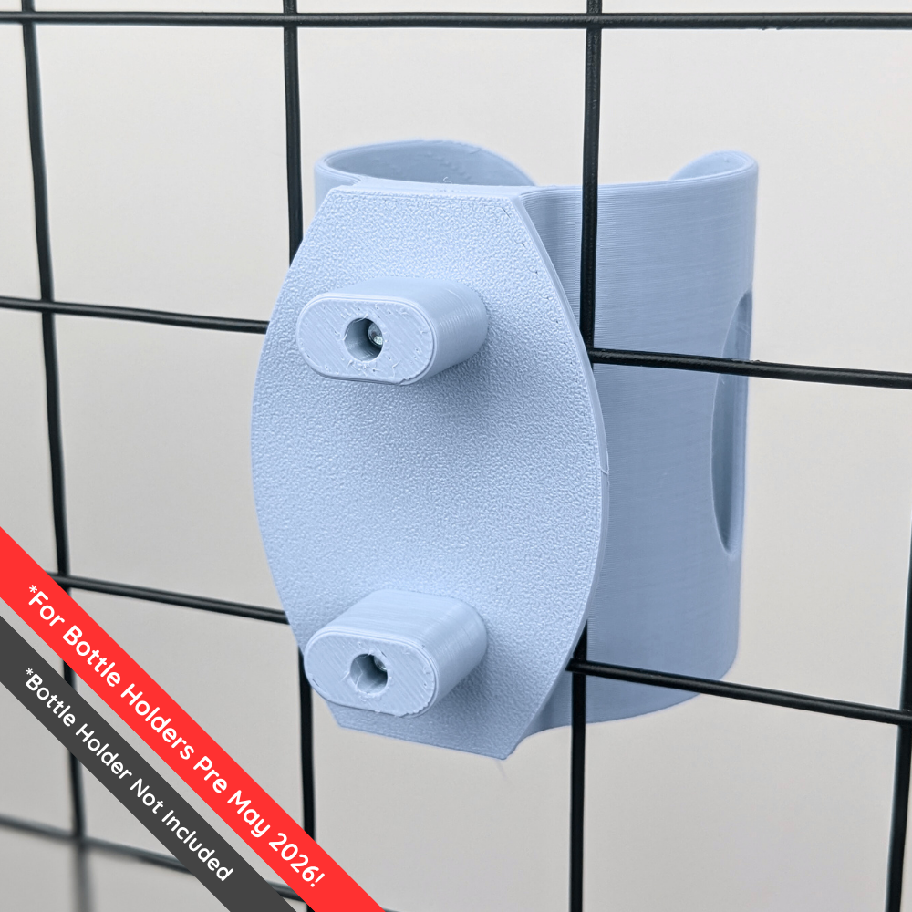 Cage Mounting Kit for Guinea Pig & Rabbit Water Bottle Holder – Pastel Blue | Made in Britain