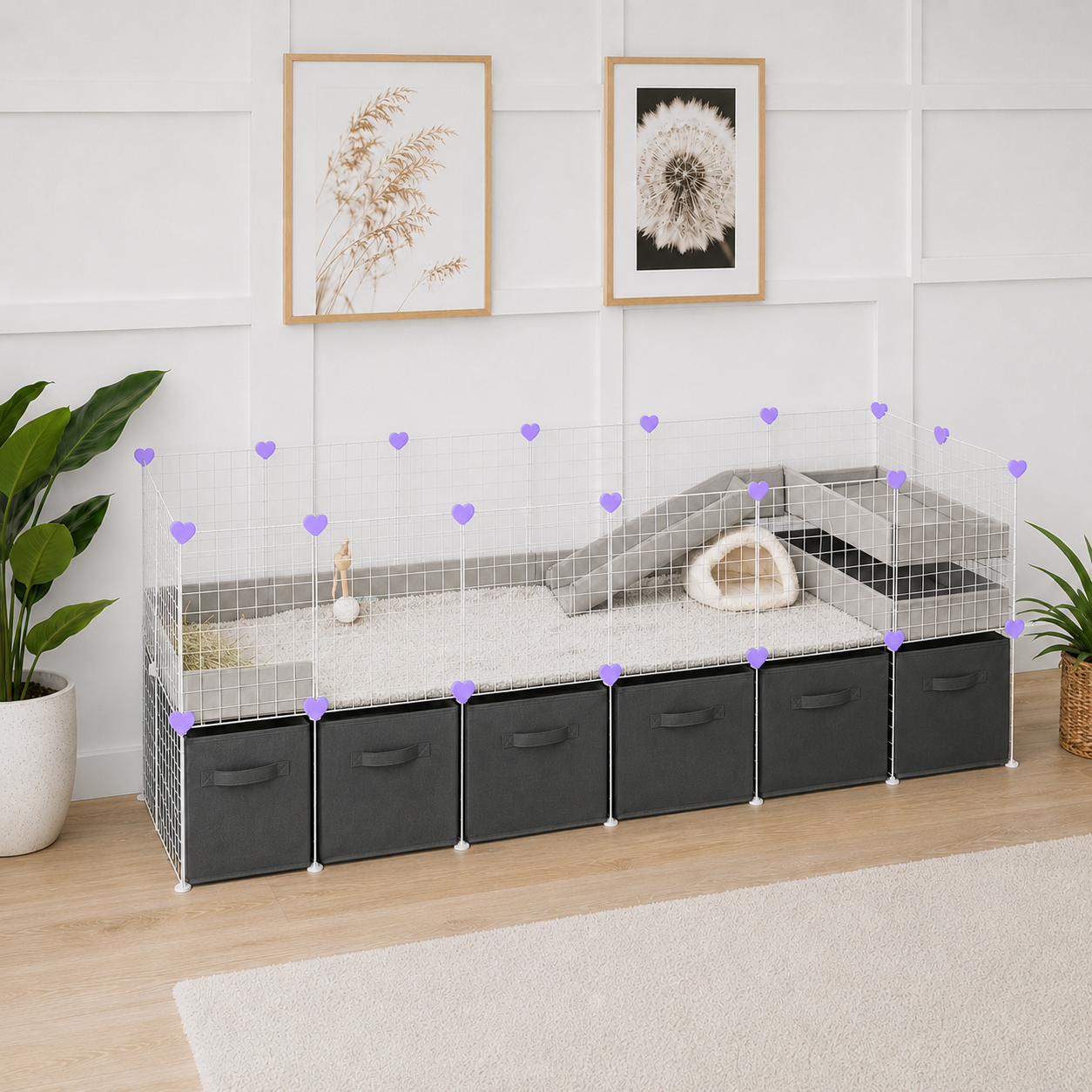 Decorative Cage Connector – Electric Purple | Kavee, Ozzy & C&C Cage | Made in Britain